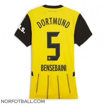Billige Fotballdrakt Borussia Dortmund Ramy Bensebaini #5 Replika Hjemmedrakt Dame 2024-25 Kortermet
